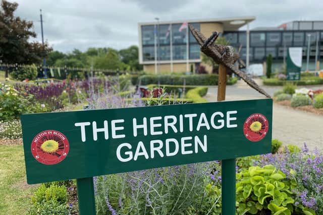 The Heritage Garden in Parkside, Melton Mowbray - one of the judging sites for Melton In Bloom