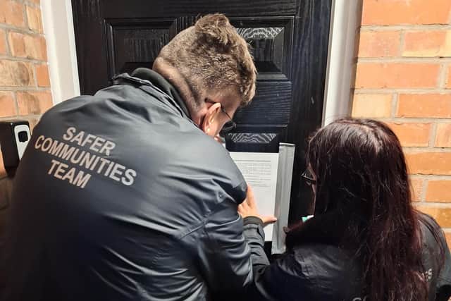 Council officials enforce a closure order to disrupt County Lines in Melton