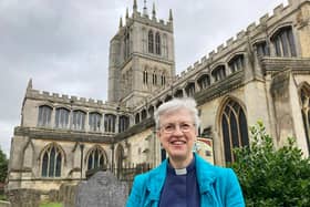 Rev Mary Barr, who is to be appointed Melton's first female Team Rector, outside St Mary's Church