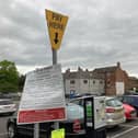 The council car park in Burton Street, Melton Mowbray