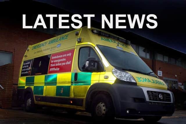 An EMAS ambulance crew attended the scene