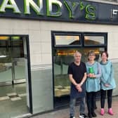 Staff at Andy's Fish Bar, in Melton, where over £5,000 was collected from customers for Macmillan Cancer Support