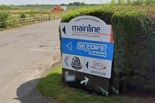 The entrance to Skydive Langar IMAGE Google Streetview