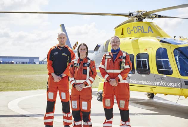 A Derbyshire, Leicestershire and Rutland Air Ambulance crew
