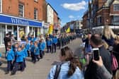 The St George's Day parade in Melton Mowbray back in 2023