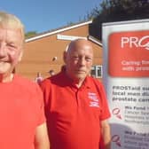 103 The Eye presenter Ian Smith with Bob White, of the Melton prostate cancer support group, at a recent Melton parkrun