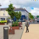 A computer image showing the suggested redesign of Nottingham Street in the new Melton Mowbray Design Guide