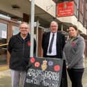 Melton Royal British Legion club chair Andy Peacock (centre) with fellow committee members