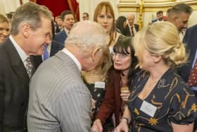 103 The Eye MD Christine Slomkowska pictured meeting the King at a reception at Buckingham Palace