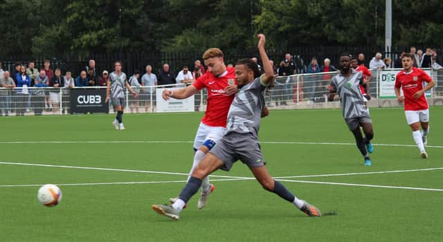 Kairo Edwards-John won a penalty for Melton Town.
