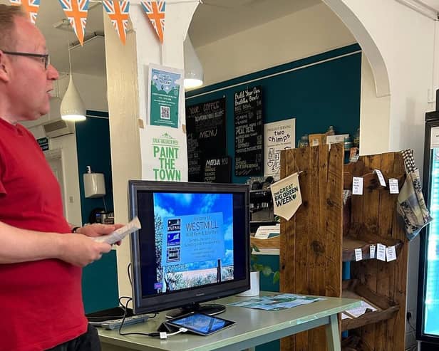 Dave from Melton Green Transition delivers a community energy talk at Great Big Green Week 2023.