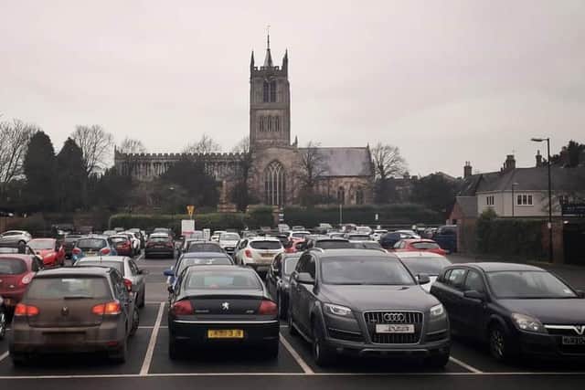 Melton's Burton Street car park where maintenance work is being carried out along with several other town car parks
