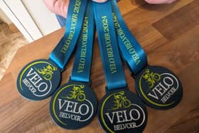 The medals for Vélo Belvoir 2024