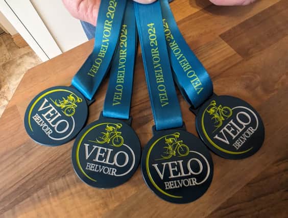 The medals for Vélo Belvoir 2024