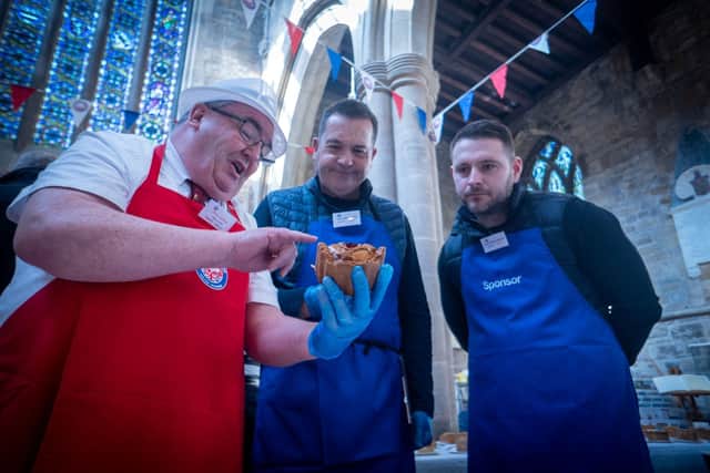 Judging day for the British Pie Awards at St Mary's Church