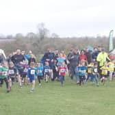 Young runners in the Thrussington Fun Run 2020