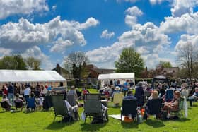 The Coronation picnic in full swing at Harby