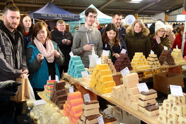 Some of the tasty treats on sale at a previous ChocFest at Melton Mowbray