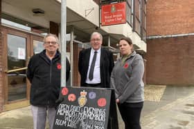 New committee members, from left: vice-chair Joe Jackson, chair Andy Peacock and secretary Naomi Hollingsworth