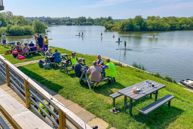 Paddlesports fun in the sunshine at Frisby Lakes at the weekend