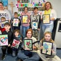 Children staying in the local area pictured at their kids' club at Oakham Fire Station