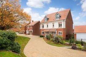 An external shot of property at Bellway East Midlands’ Stoughton Park site, Oadby