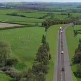A computer-generated image of how the new bypass road will look like passing east of Melton Mowbray