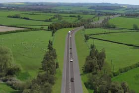 A computer-generated image of how the new bypass road will look like passing east of Melton Mowbray