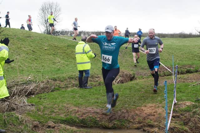 Runners doing the Thrussington Fun Run in 2020