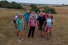 Some of the members of Melton Mowbray Ramblers pictured on a walk last month