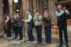 Performers at the community concert at St Mary's Church, Melton