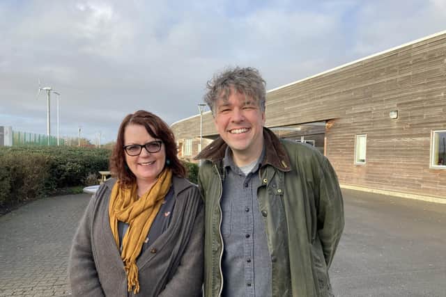 MADMAC founder Amanda Heath with educational officer, James Sherrenham