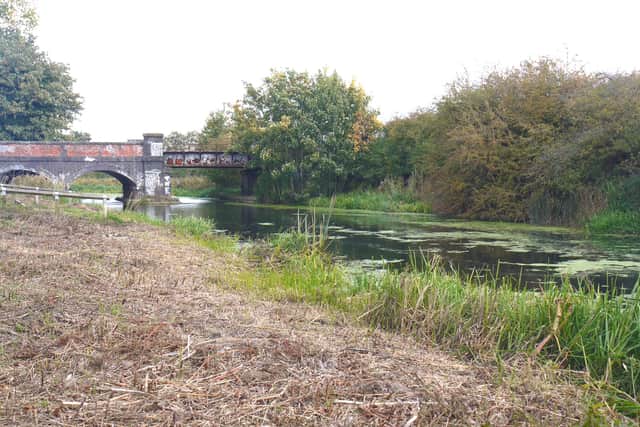 Land is cleared for a riverside park as part of the Eye Kettleby lock restoration