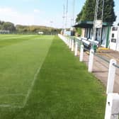 Holwell Sports FC's ground at Welby Road, Asfordby Hill, where the floodlights date back to 1986