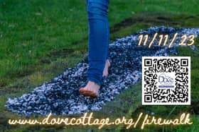 Firewalk fundraiser for Dove Cottage Day Hospice