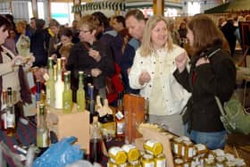 Shoppers check out one of the stalls at a previous foodie event at the livestock market site in Melton