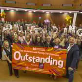 Staff at Leicestershire children and family services celebrate the 'outstanding' rating by Ofsted inspectors