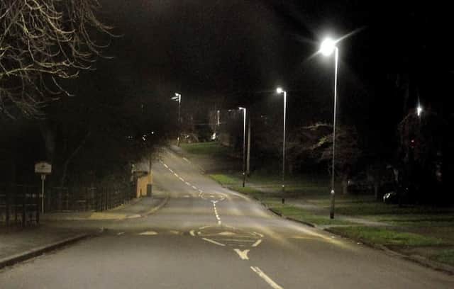 Street lighting in Melton Mowbray