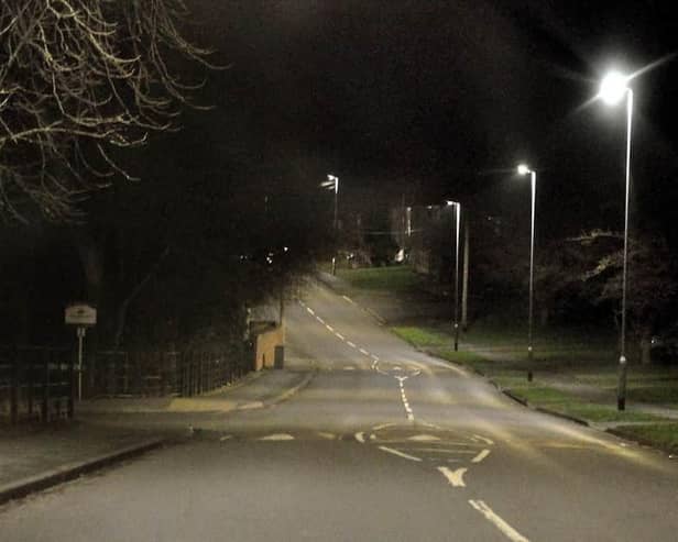 Street lighting in Melton Mowbray