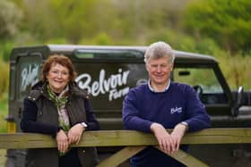 Foodie influencer and foodie, Karen Burn, with Pev Manners, owner of Belvoir Farm, which needs pickers two weeks early for its annual community elderflower harvest