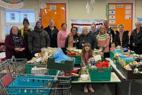 The volunteers who collected food for 137 Christmas hampers for struggling Melton families and pensioners