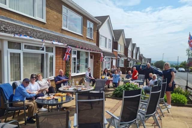 The street party in Newbury Avenue, Melton