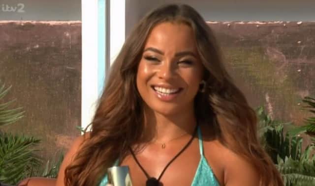 Danica Taylor (21), of Melton, pictured during an episode of Love Island this week