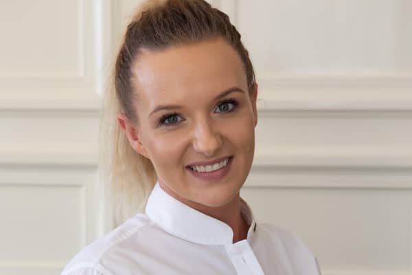 Karolina Drazewska, of Stapleford Park Hotel, won the award for best waiting staff
