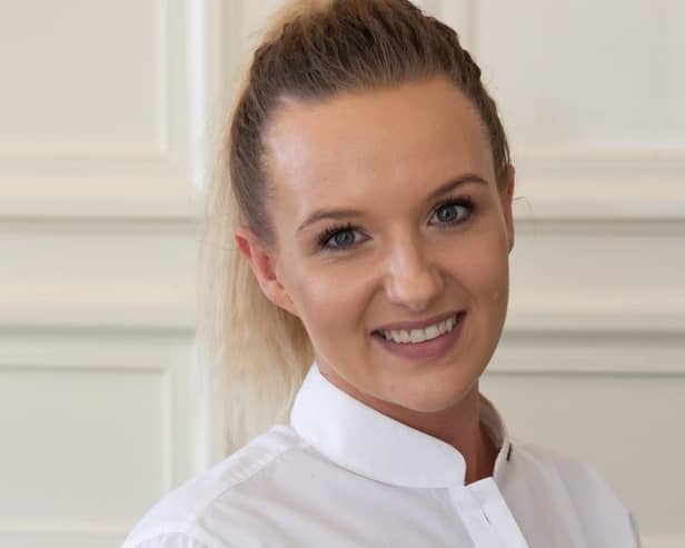 Karolina Drazewska, of Stapleford Park Hotel, won the award for best waiting staff