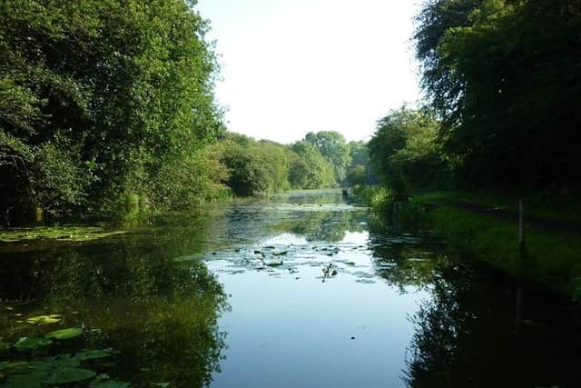 A remaining stretch of the Oakham Canal