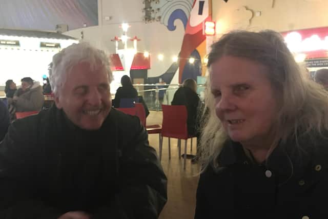Amanda Woodford's mum Janet and her mum's partner, David