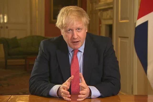 Boris Johnson ordered the public to stay at home during a TV broadcast on Monday night (Getty Images)