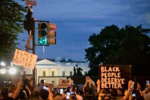 Black Lives Matter placards have been commonplace in recent days (Photo: Getty Images)