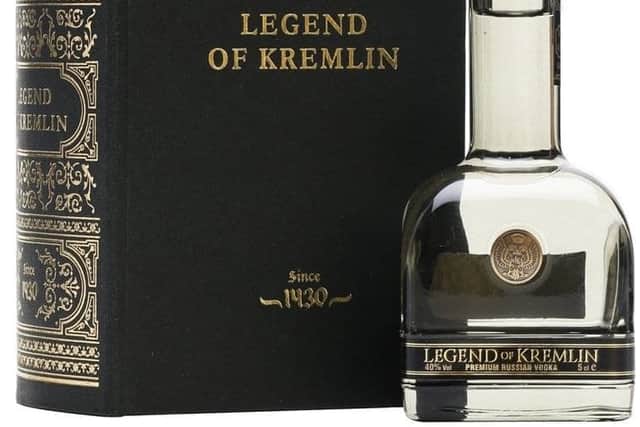 Legend of Kremlin Vodka 5cl with Black Book, £11.99